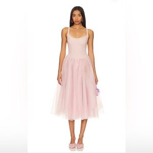 Free People x Intimately FP Let's Talk Tutu Slip Dress In Fallen Rose